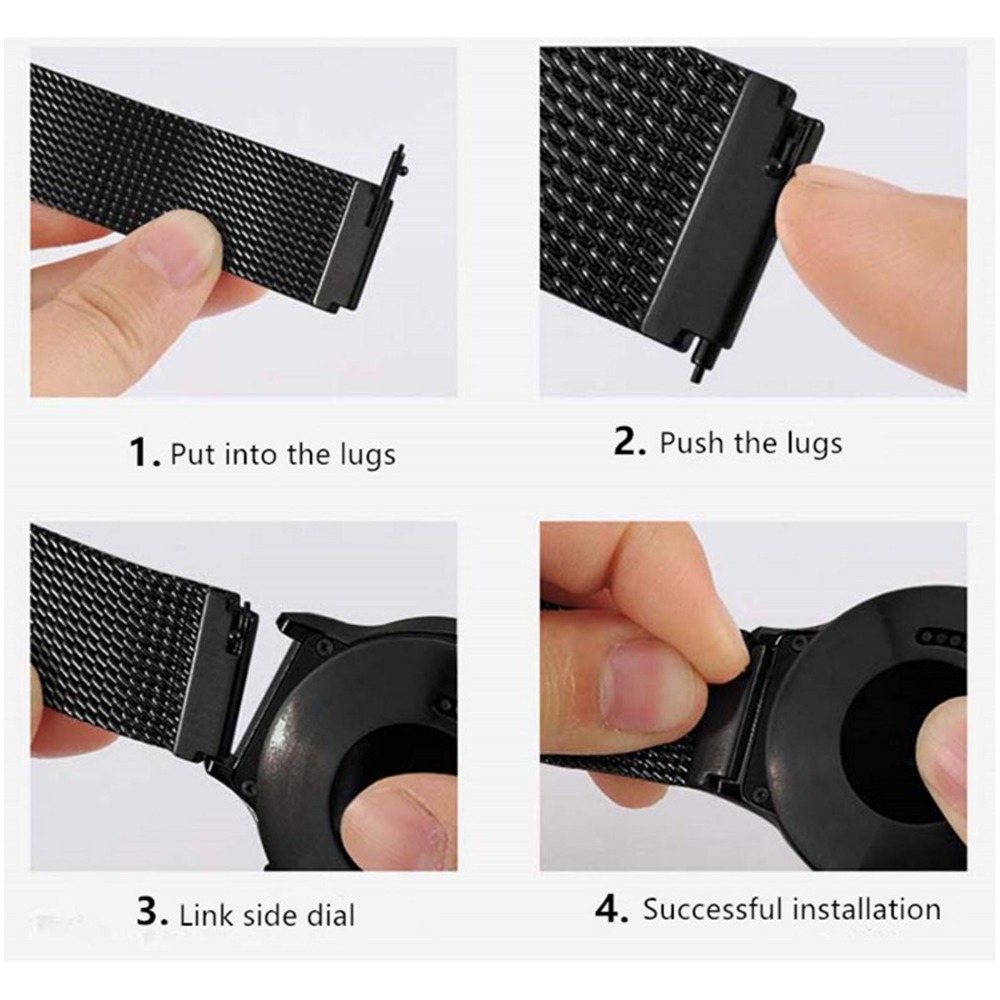 Milanese Loop Magnetic - 22/20mm Metalowy Pasek Milanese do COROS