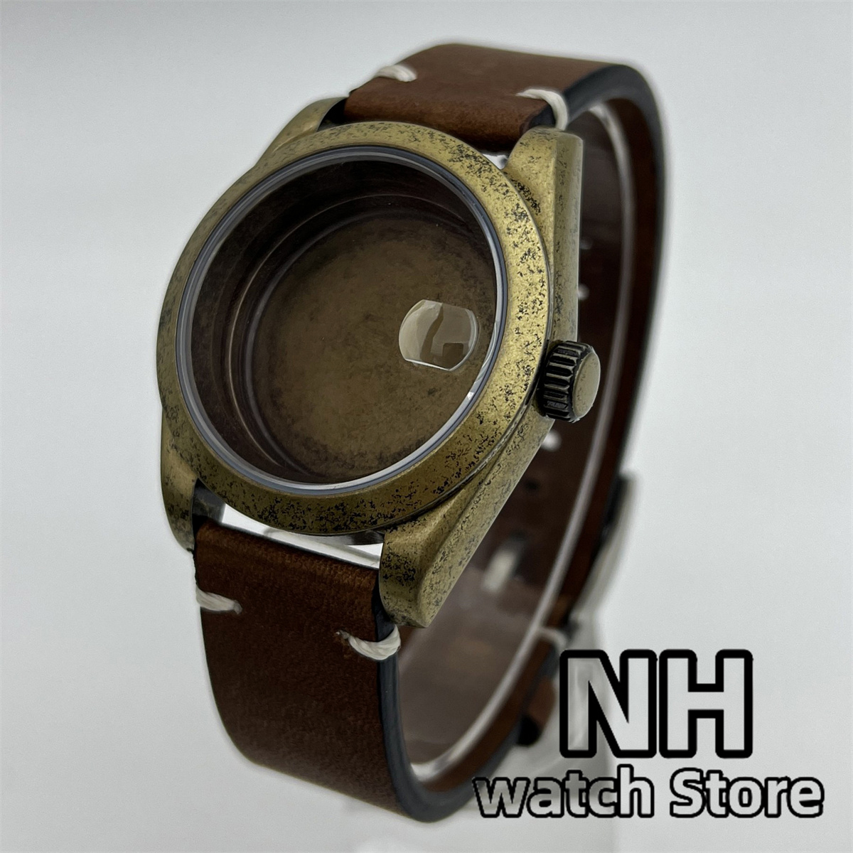 Seiko Watch 5 Sports - 39mm brązowe szczotkowane etui na zegarek
