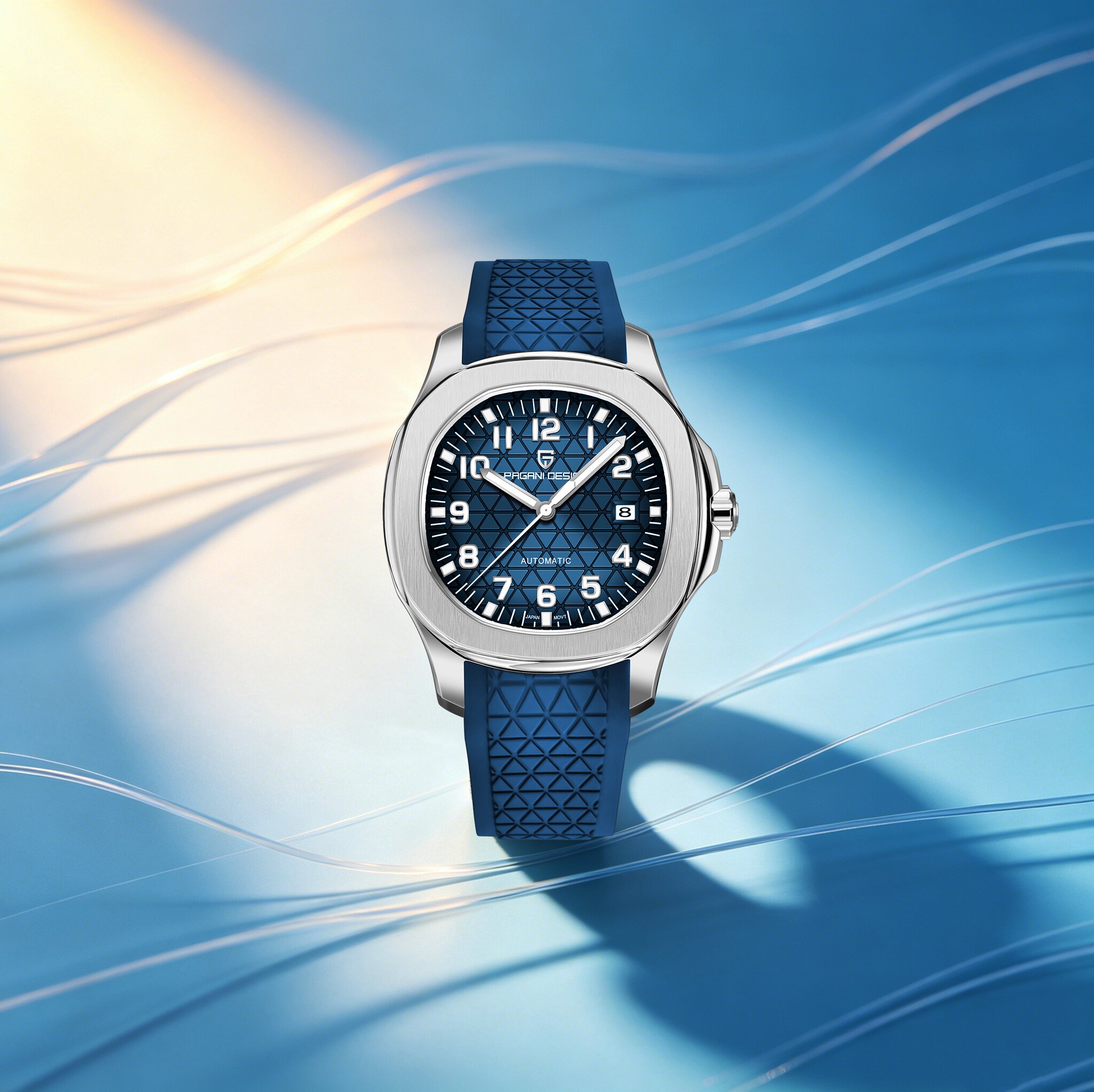 Rubber Strap Diver - Zegarek męski PAGANI DESIGN Upgrade &
