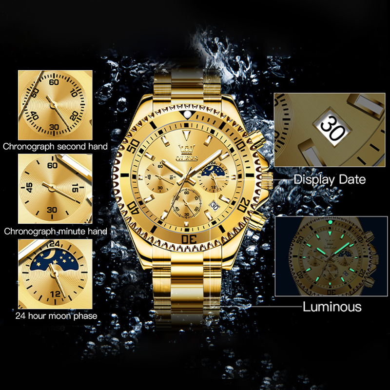 Zegarek męski OLEVS 2870, luks – Rolex Watch Submariner recenzja i cena
